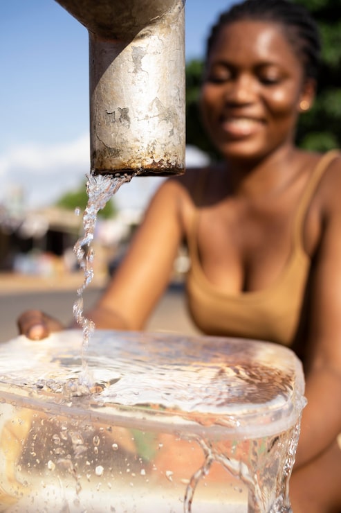 african-woman-pouring-water-recipient_23-2149021904