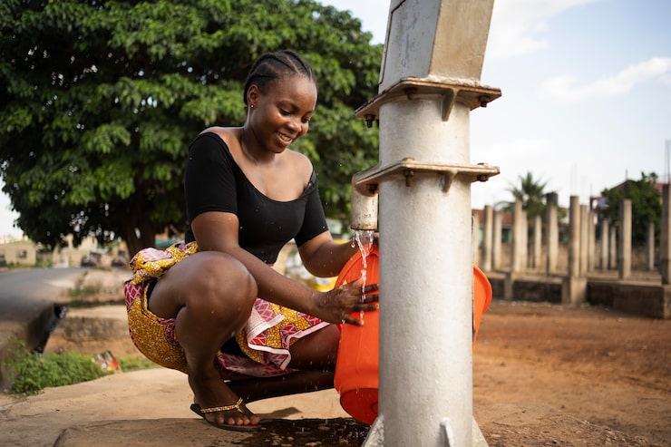 beautiful-african-woman-putting-some-water-bucket_23-2149021896