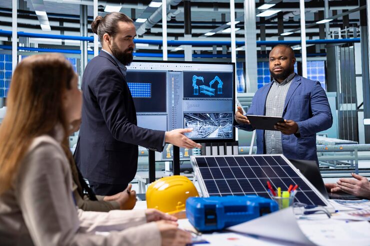 factory-researching-team-colleagues-talking-about-new-photovoltaics-materials_482257-119804