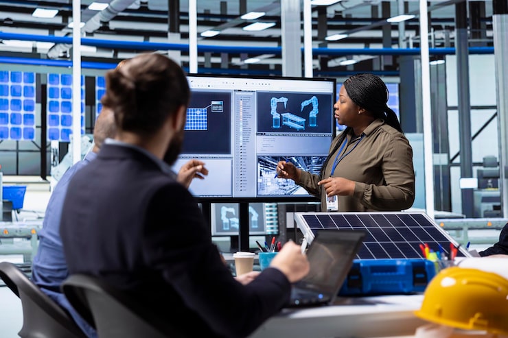 shareholders-collaborate-renewable-energy-investments-looking-data_482257-126955