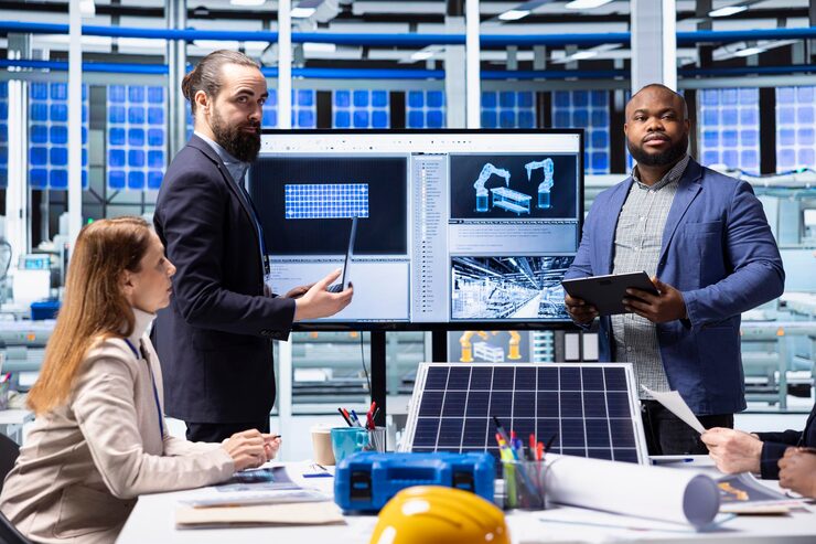shareholders-meet-with-solar-panels-plant-managers-ask-technical-questions_482257-119331