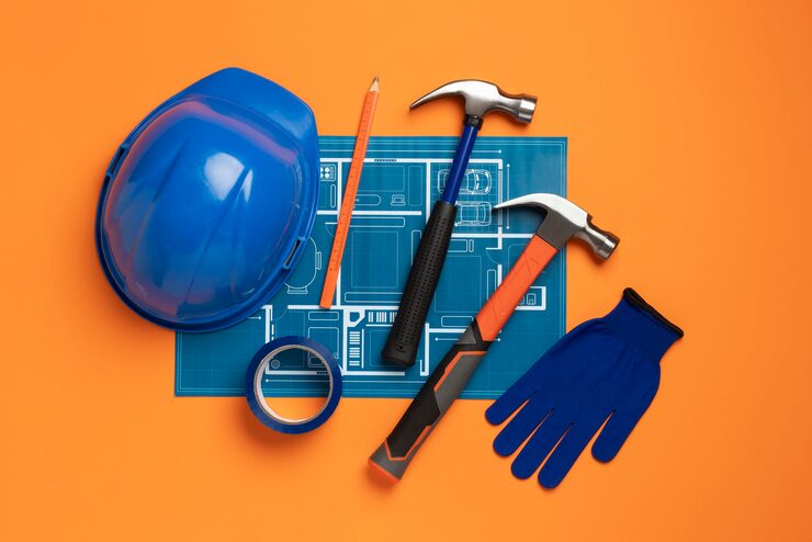 top-view-steel-hammer-with-other-construction-elements-tools_23-2150576408
